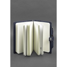 Leather notebook (Soft-book) 4.0 dark blue Crust