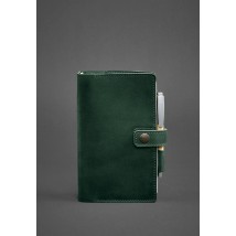 Leather notebook (Soft-book) 4.0 green Crazy Horse