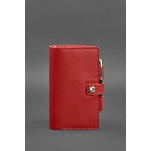 Женский кожаный блокнот (Софт-бук) 4.0 красный