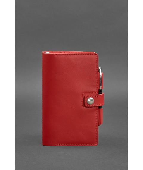 Women's leather notebook (Soft-book) 4.0 red