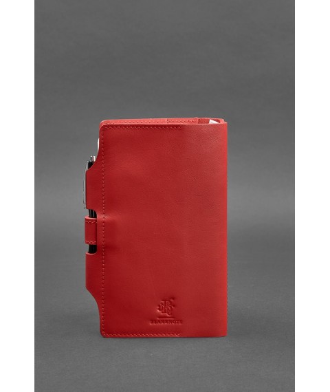 Women's leather notebook (Soft-book) 4.0 red