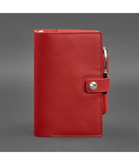 Women's leather notebook (Soft-book) 4.0 red