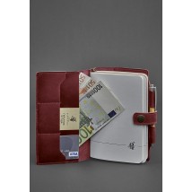 Leather notebook (Soft-book) 4.0 burgundy Crazy Horse