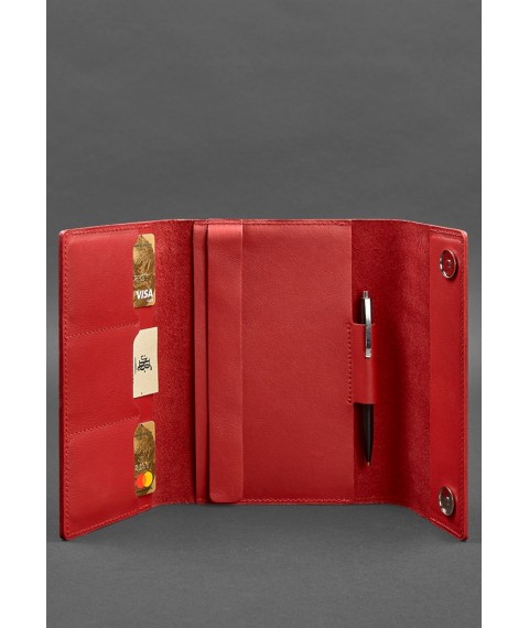 Red leather notebook (Soft-book) 5.1 for women