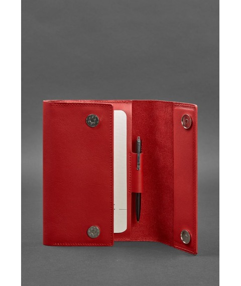 Red leather notebook (Soft-book) 5.1 for women
