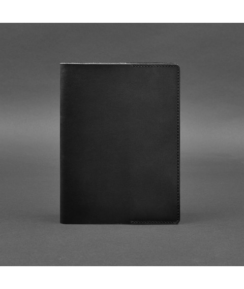 Leather cover for notebook 6.0 (soft book) black Crust