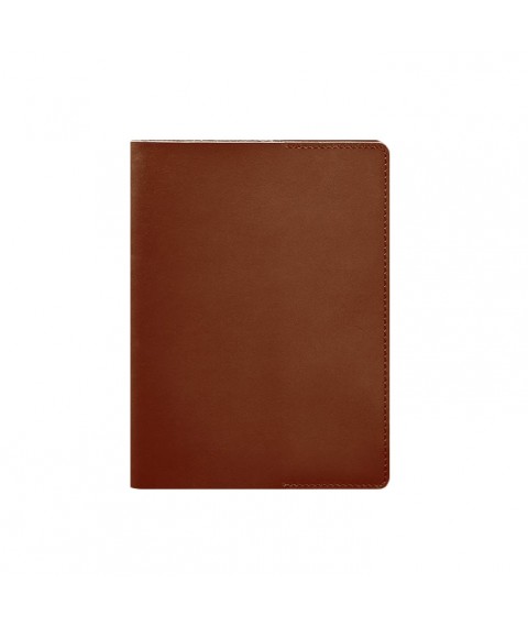 Шкіряна обкладинка для блокнота 6.0 (софт-бук) світло-коричнева