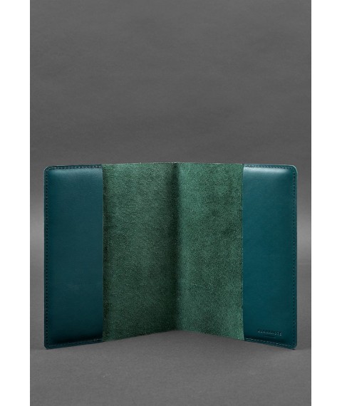 Leather cover for notepad 6.0 (soft book) green