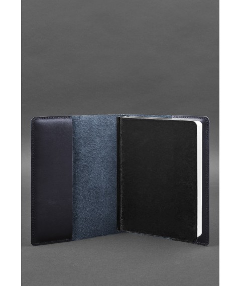 Leather cover for notepad 6.0 (soft book) blue