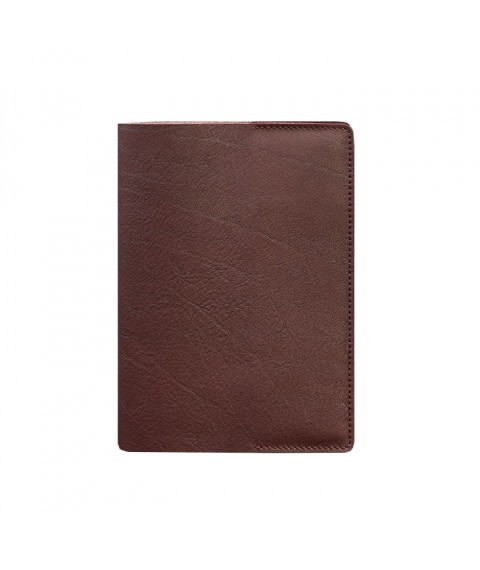 Leather cover for notebook 6.0 (soft book) Burgundy Crust