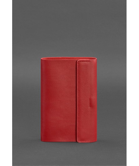 Leather notebook softbook 7.0 red Crust