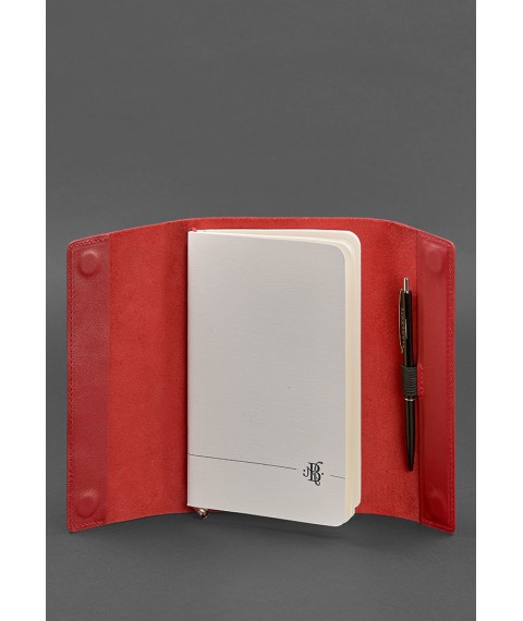 Leather notebook softbook 7.0 red Crust