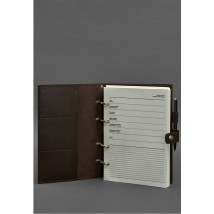 Leather notebook with dated block (Soft-book) 9.1 dark brown