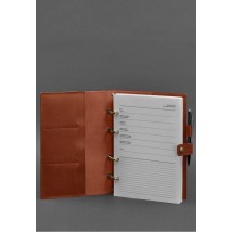 Кожаный блокнот с датированным блоком (Софт-бук) 9.1 светло-коричневый