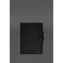 Leather notebook A4 (soft book) 9.2 black crust