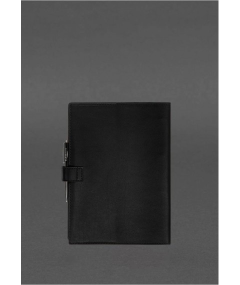 Leather notebook A4 (soft book) 9.2 black crust