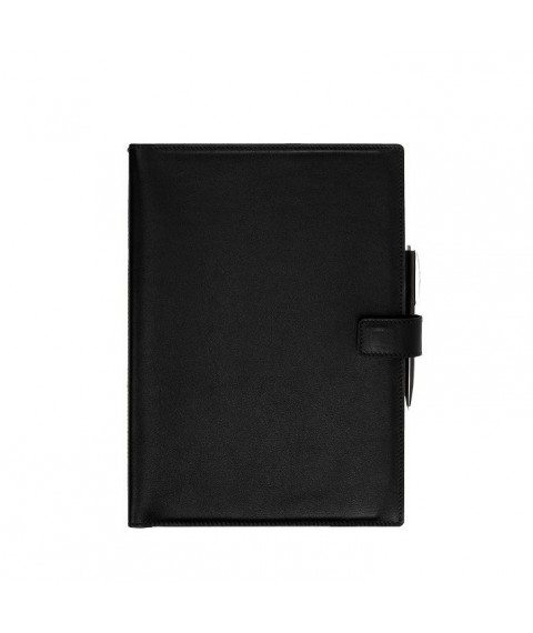 Leather notebook A4 (soft book) 9.2 black crust