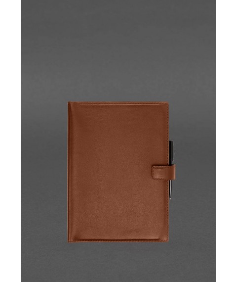 Leather notebook A4 (soft book) 9.2 light brown Crust