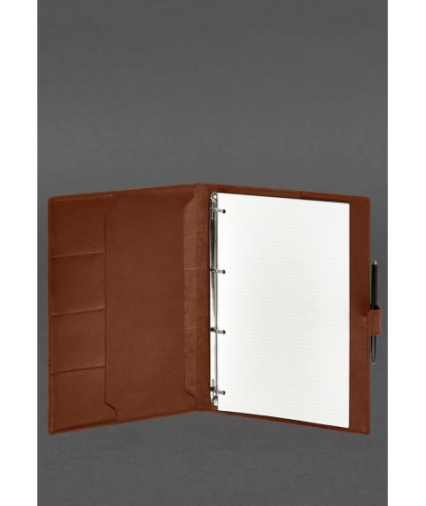 Leather notebook A4 (soft book) 9.2 light brown Crust
