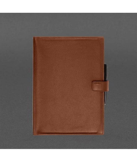 Leather notebook A4 (soft book) 9.2 light brown Crust