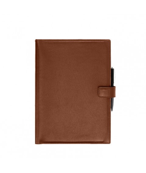 Leather notebook A4 (soft book) 9.2 light brown Crust