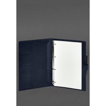 Leather notebook A4 (soft book) 9.2 blue Crust