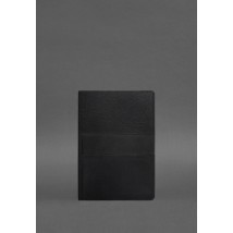 Кожаный блокнот А5 (софт-бук) 9.3 черный краст