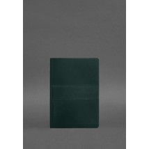 Кожаный блокнот А5 (софт-бук) 9.3 зеленый Crazy Horse