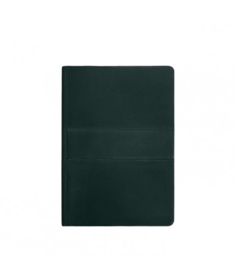 Leather notebook A5 (soft book) 9.3 green Crazy Horse