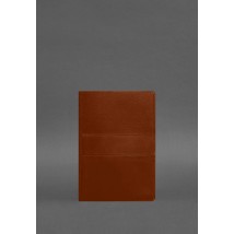 Leather notebook A5 (soft book) 9.3 light brown Crust