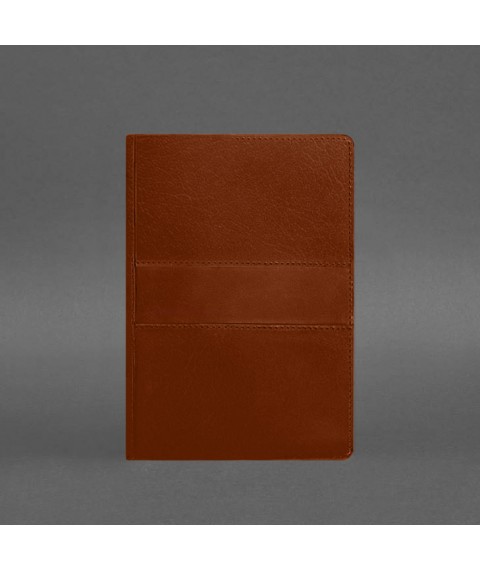Шкіряний блокнот А5 (софт-бук) 9.3 світло-коричневий Краст