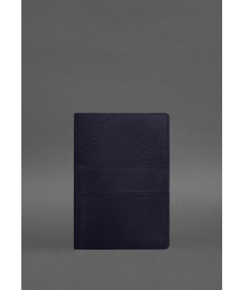 Leather notebook A5 (soft book) 9.3 blue Crust