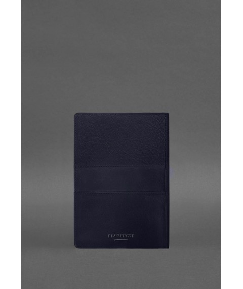 Leather notebook A5 (soft book) 9.3 blue Crust