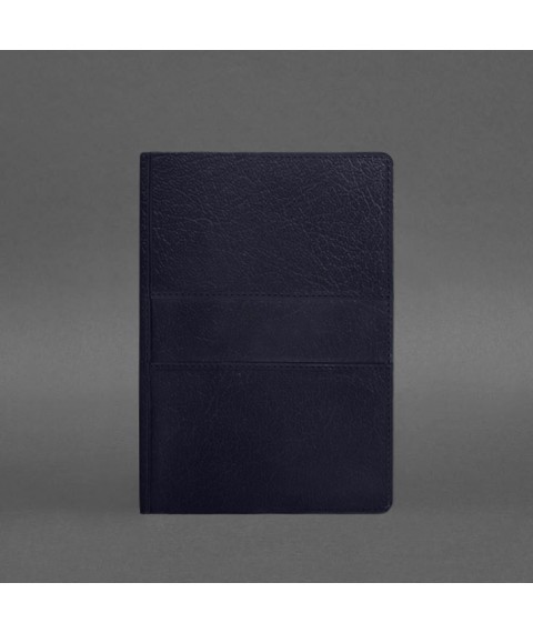 Leather notebook A5 (soft book) 9.3 blue Crust