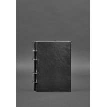 Leather ring notebook 9.0 with hard black cover