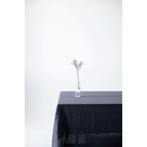 Скатертина з льону у темно-сірому кольорі "Графіт" 190*240