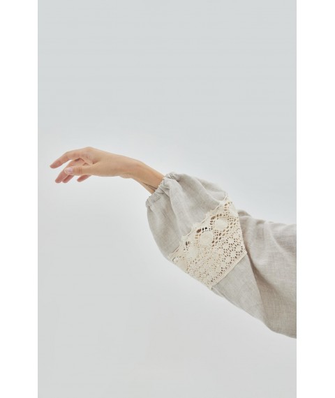 Сукня вільного фасону в етно стилі з мереживом M. Етно колекція