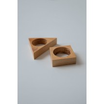 Кільця для столових серветок з дерева "Геометрія" 12