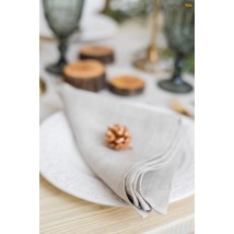 Серветки столові з льону класичні "Еко" 4