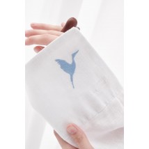 Сорочка оверсайз зі збільшеною манжетою та декоративною вишивкою "Лелека" XL. Колекція "Птахи України"