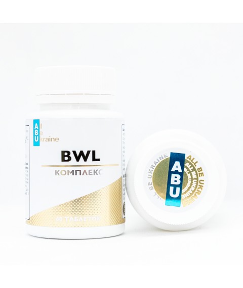 Комплекс для покращення травлення з екстрактом чорного горіха та гвоздикою BWL ABU, 60 таблеток