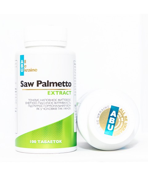 Екстракт Со Пальметто Saw Palmetto ABU, 100 капсул